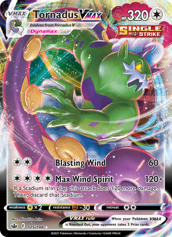 Tornadus VMAX Holo Rare VMAX (125/198) swsh6