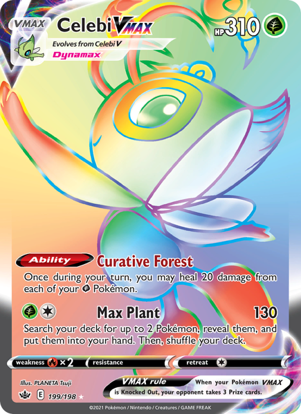 Celebi VMAX Secret Rare (199/198) swsh6