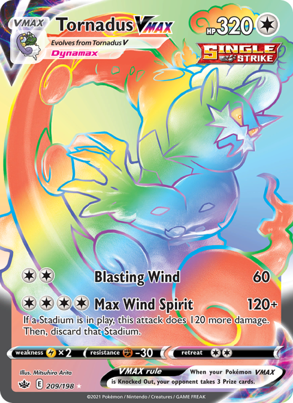 Tornadus VMAX Secret Rare (209/198) swsh6