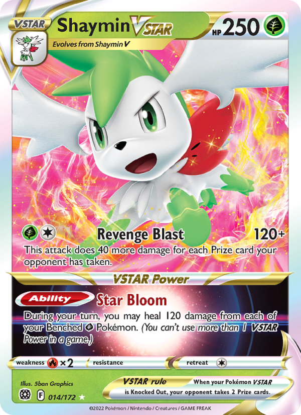 Shaymin VSTAR Holo Rare VSTAR (014/172) swsh9