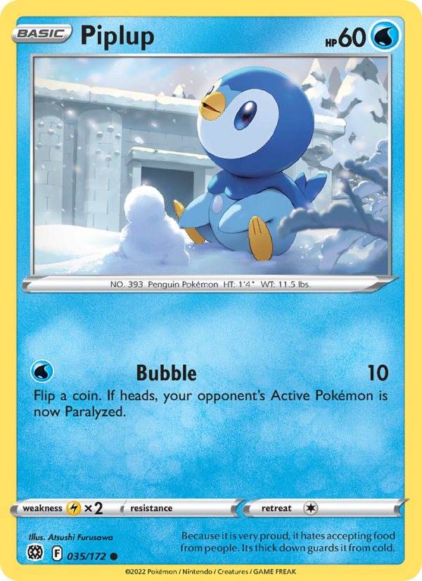 Piplup Common (035/172) swsh9