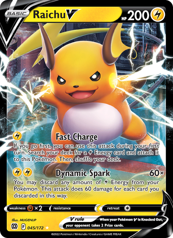 Raichu V Holo Rare V (045/172) swsh9