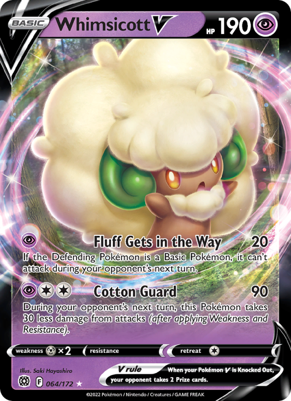 Whimsicott V Holo Rare V (064/172) swsh9