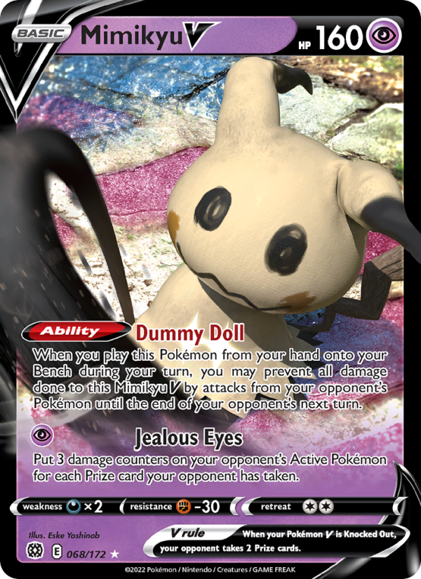 Mimikyu V Holo Rare V (068/172) swsh9