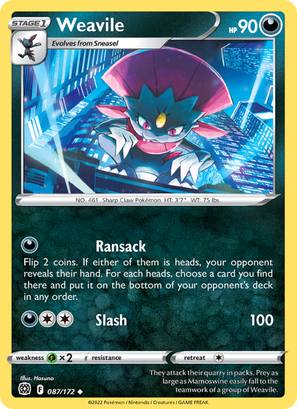 Weavile Uncommon (087/172) swsh9