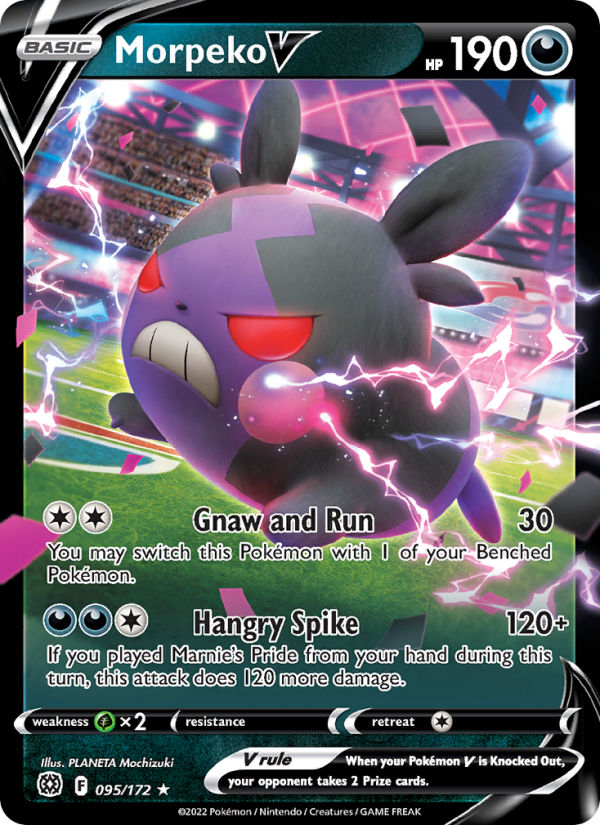 Morpeko V Holo Rare V (095/172) swsh9