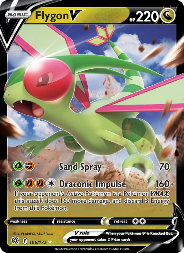 Flygon V Holo Rare V (106/172) swsh9