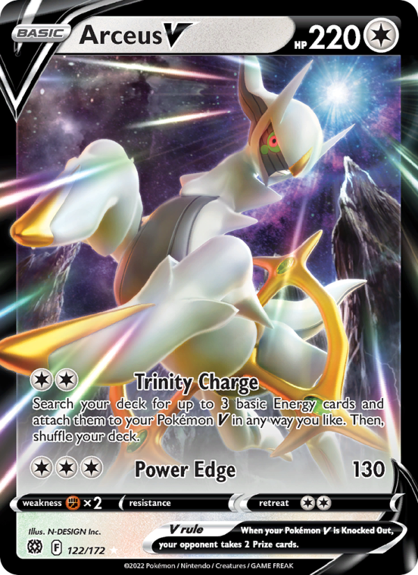 Arceus V Holo Rare V (122/172) swsh9