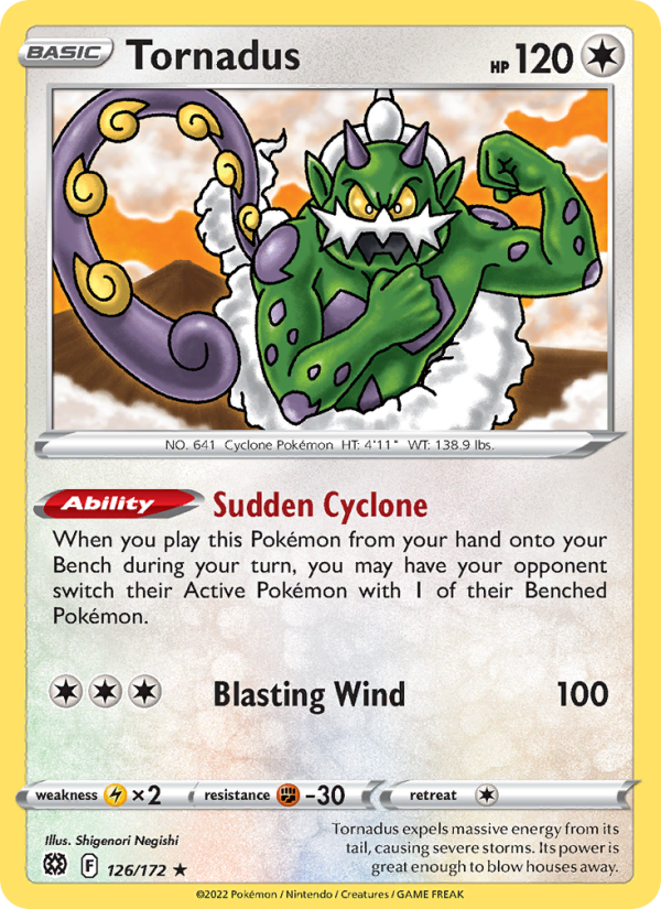 Tornadus Rare (126/172) swsh9