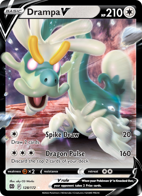 Drampa V Holo Rare V (128/172) swsh9