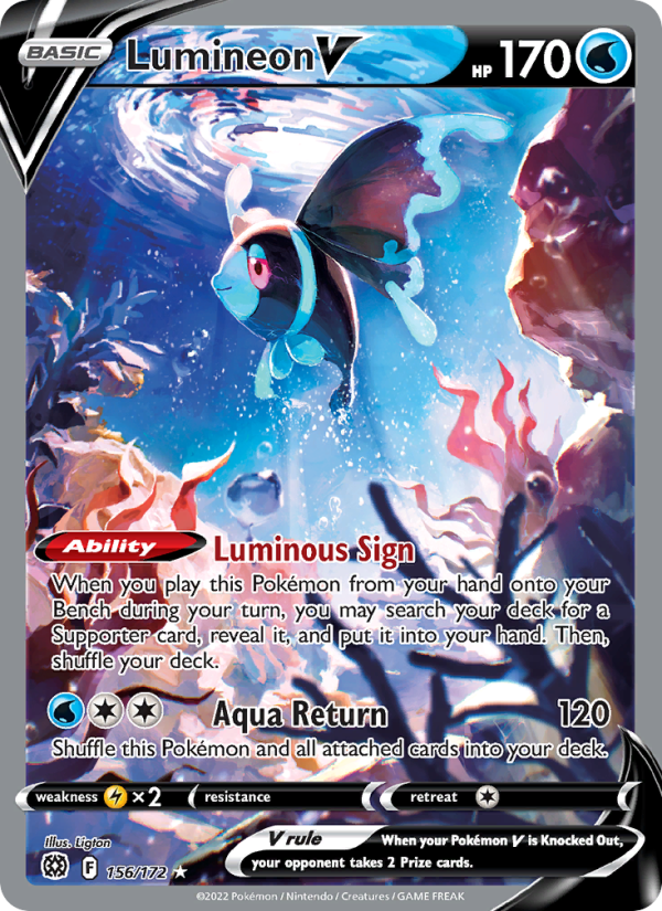 Lumineon V Ultra Rare (156/172) swsh9