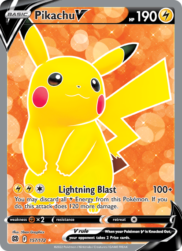 Pikachu V Ultra Rare (157/172) swsh9