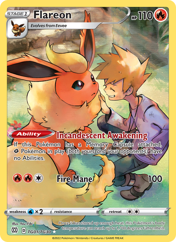 Flareon Rare (TG01/172) swsh9