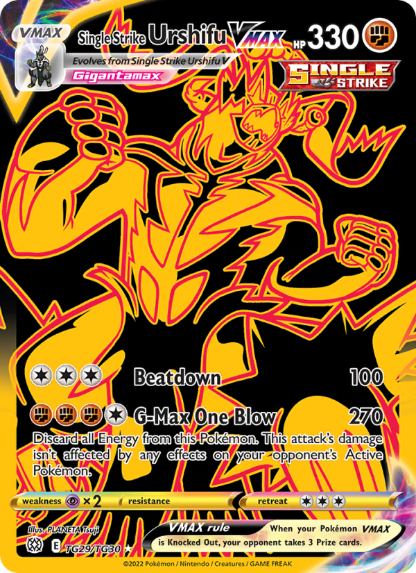 Single Strike Urshifu VMAX Secret Rare (TG29/172) swsh9