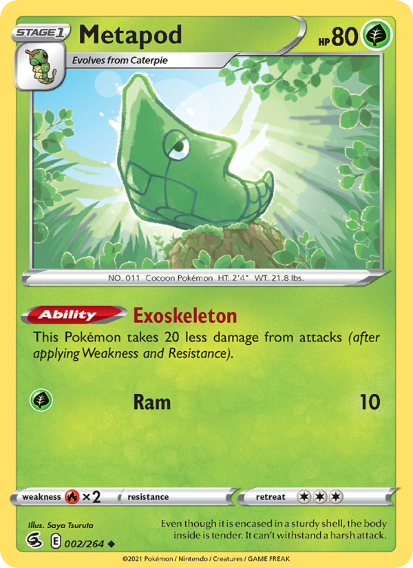 Metapod Uncommon (2/264) swsh8