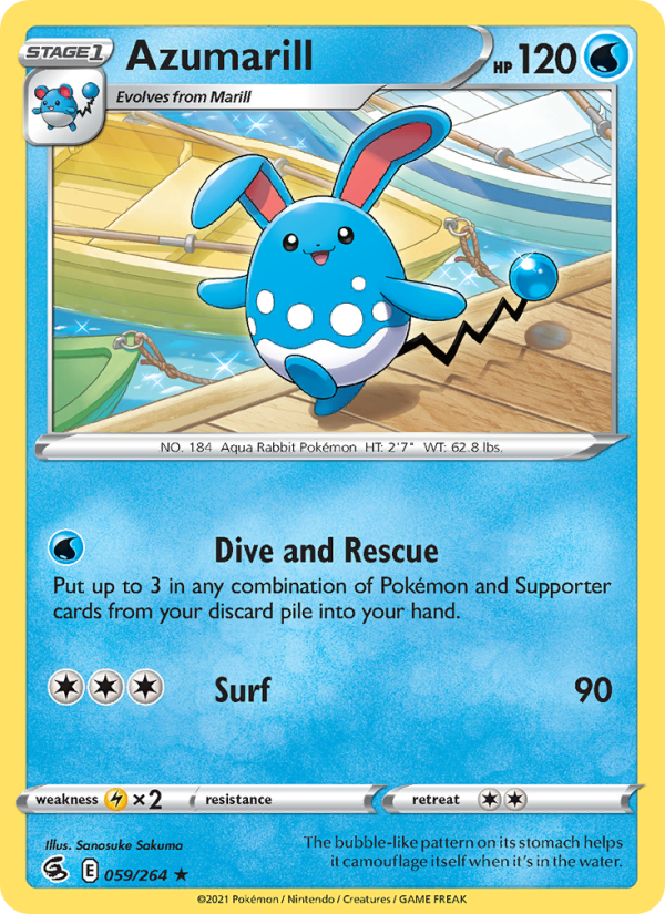 Azumarill Rare (59/264) swsh8