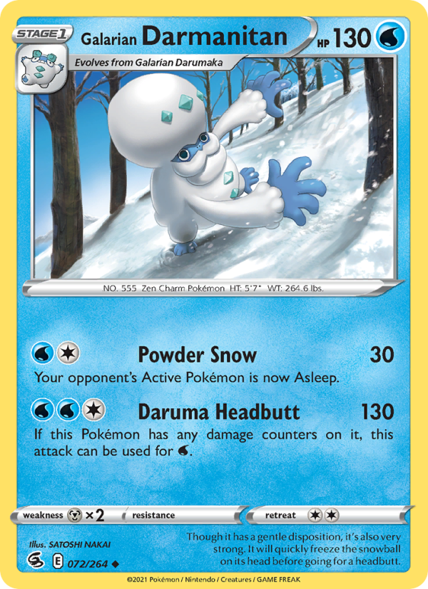 Galarian Darmanitan Uncommon (72/264) swsh8