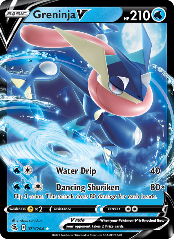 Greninja V Holo Rare V (73/264) swsh8