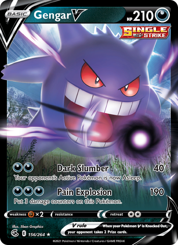 Gengar V Holo Rare V (156/264) swsh8