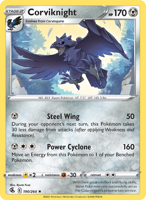 Corviknight Rare (190/264) swsh8