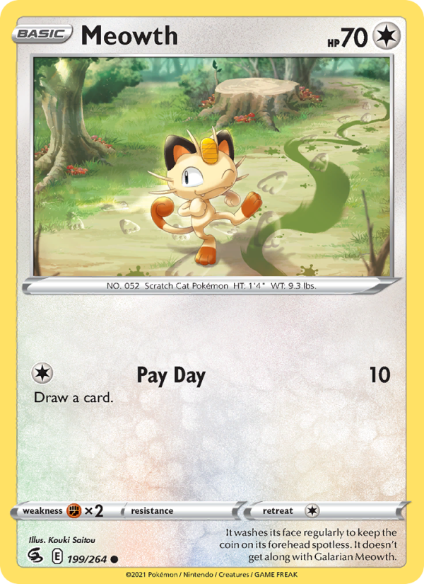 Meowth Common (199/264) swsh8