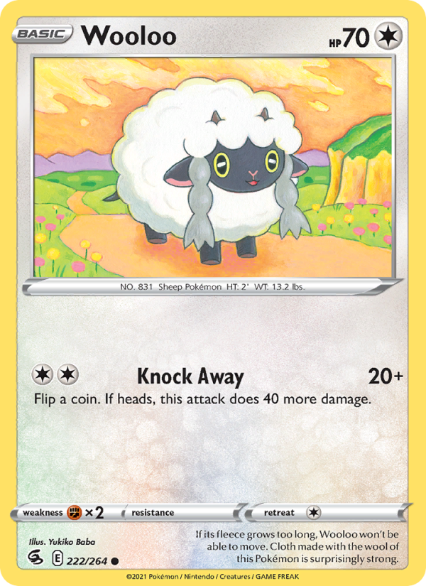 Wooloo Common (222/264) swsh8
