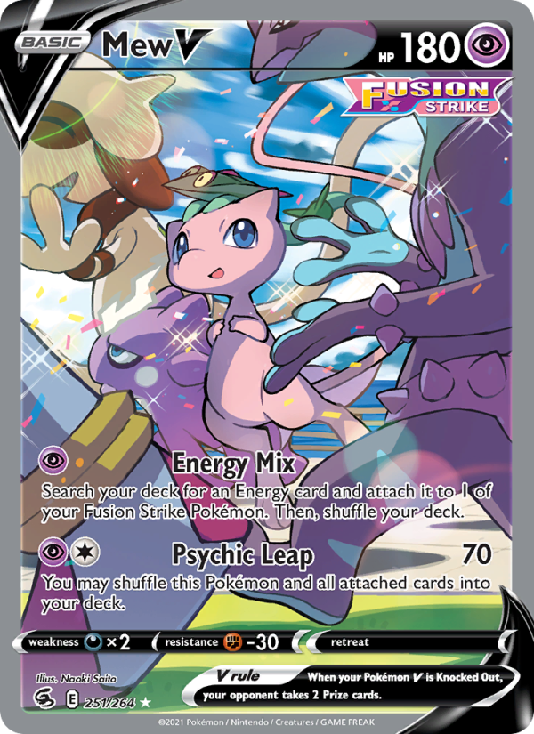 Mew V Ultra Rare (251/264) swsh8
