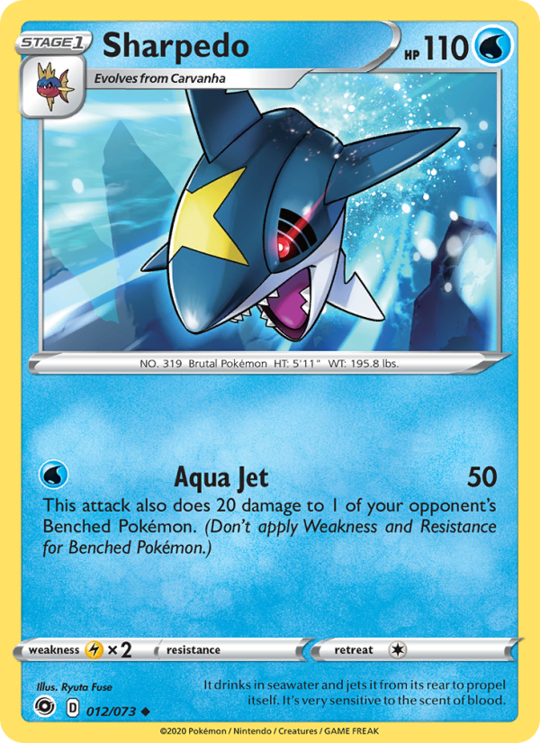 Sharpedo Uncommon (12/70) swsh3.5