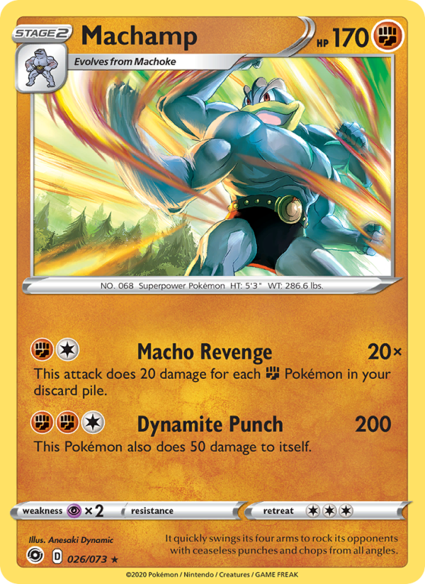 Machamp Holo Rare (26/70) swsh3.5