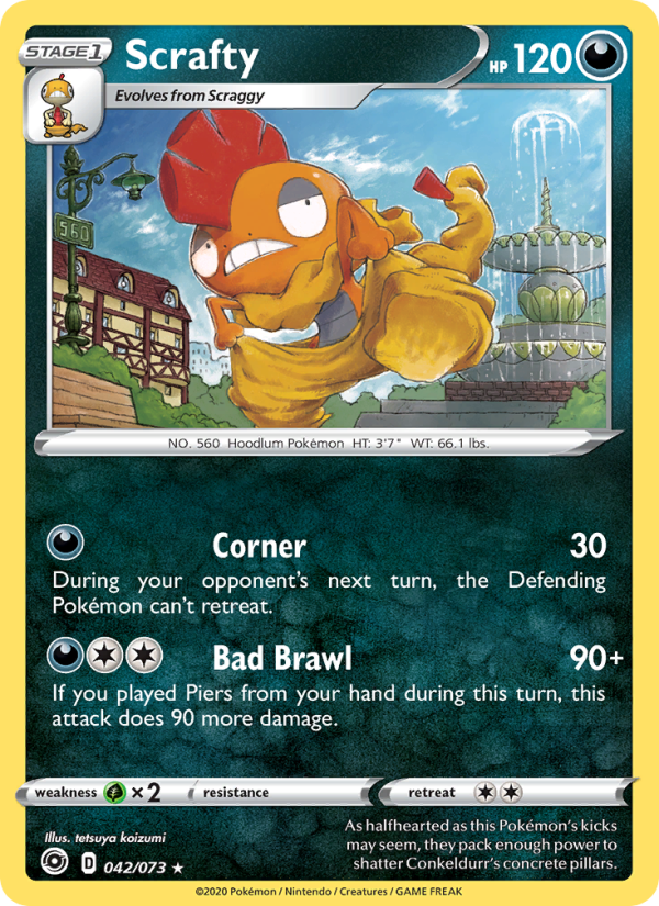 Scrafty Holo Rare (42/70) swsh3.5