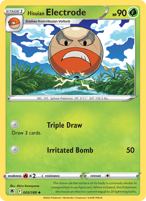 Hisuian Electrode Uncommon (003/189) swsh10