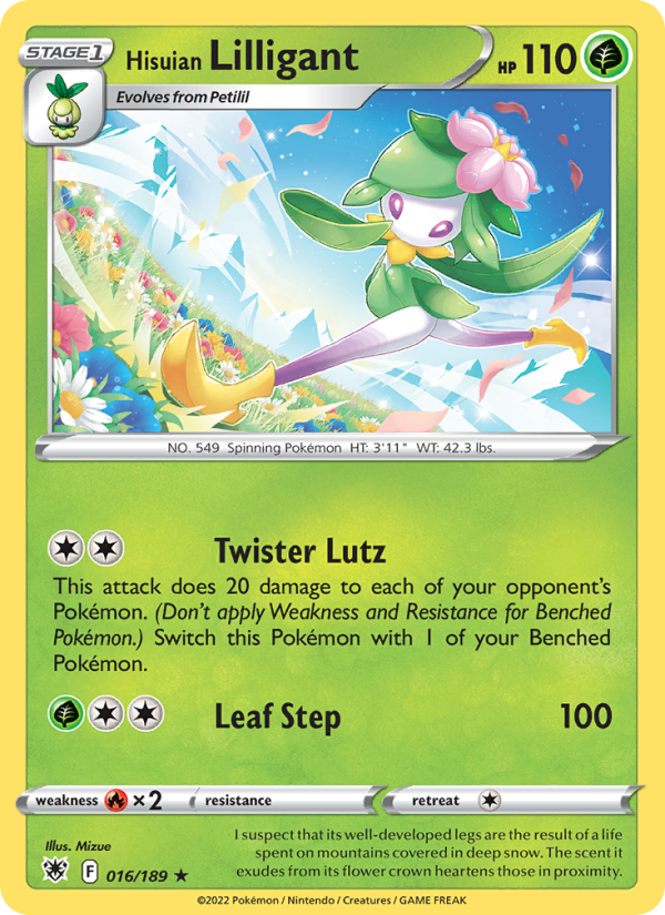 Hisuian Lilligant Holo Rare (016/189) swsh10
