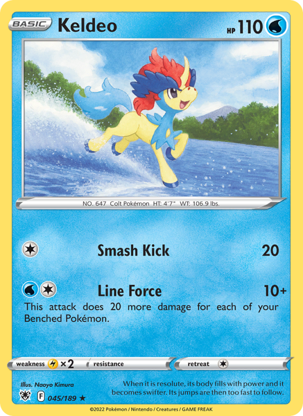 Keldeo Holo Rare (045/189) swsh10
