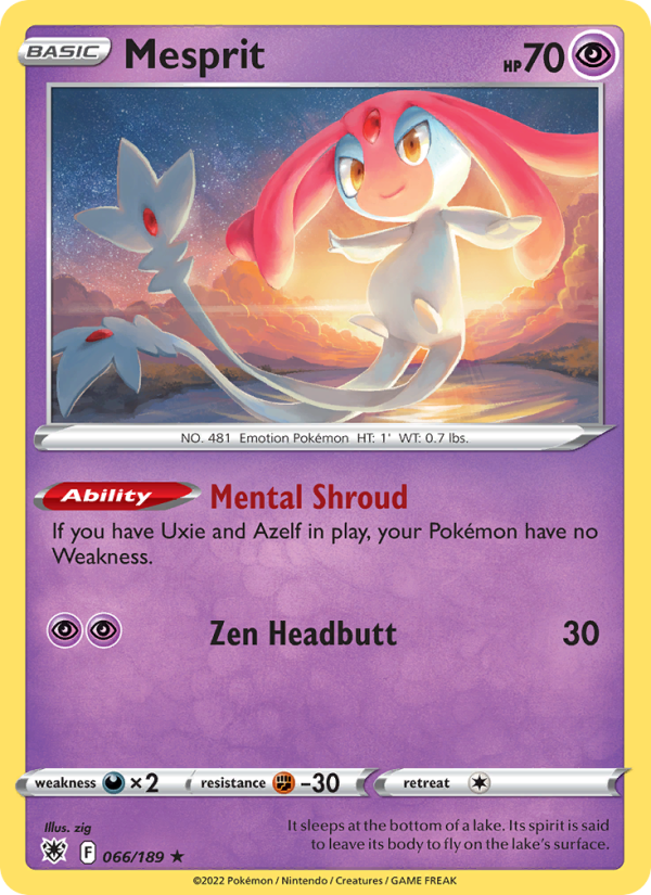 Mesprit Holo Rare (066/189) swsh10