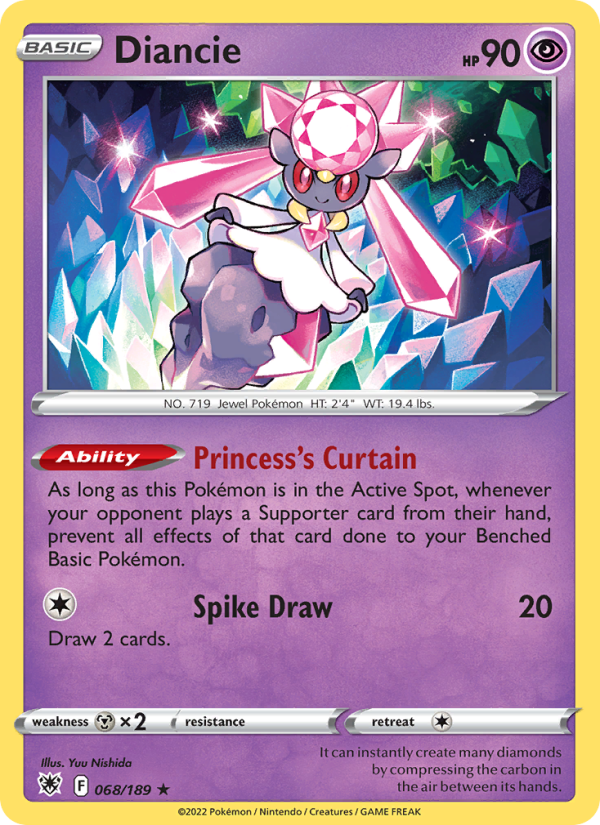 Diancie Holo Rare (068/189) swsh10