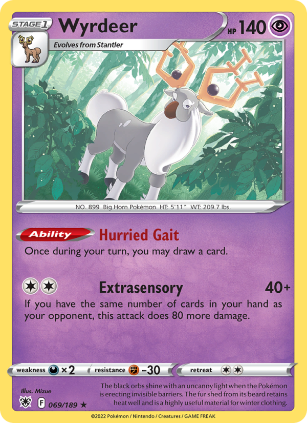 Wyrdeer Holo Rare (069/189) swsh10