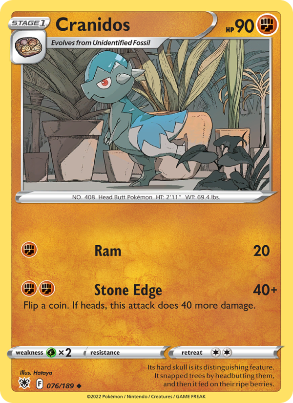 Cranidos Uncommon (076/189) swsh10