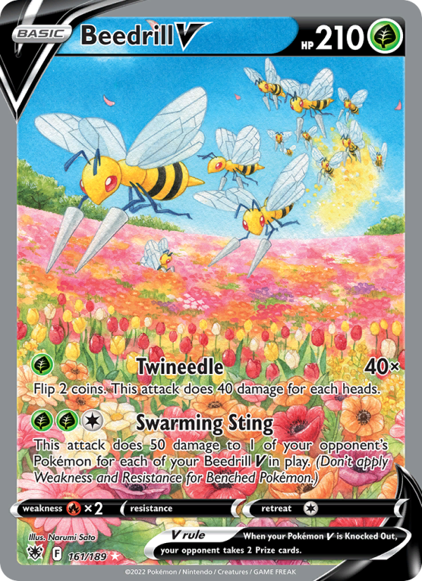 Beedrill V Ultra Rare (161/189) swsh10