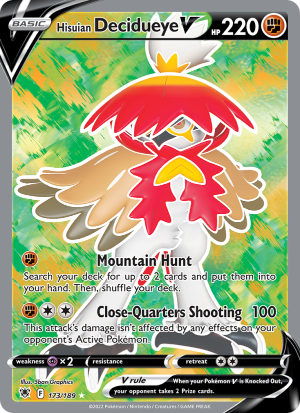 Hisuian Decidueye V Ultra Rare (173/189) swsh10