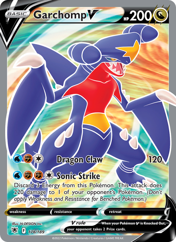 Garchomp V Ultra Rare (178/189) swsh10