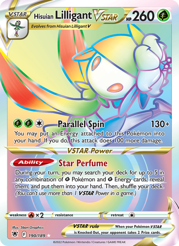 Hisuian Lilligant VSTAR Secret Rare (190/189) swsh10