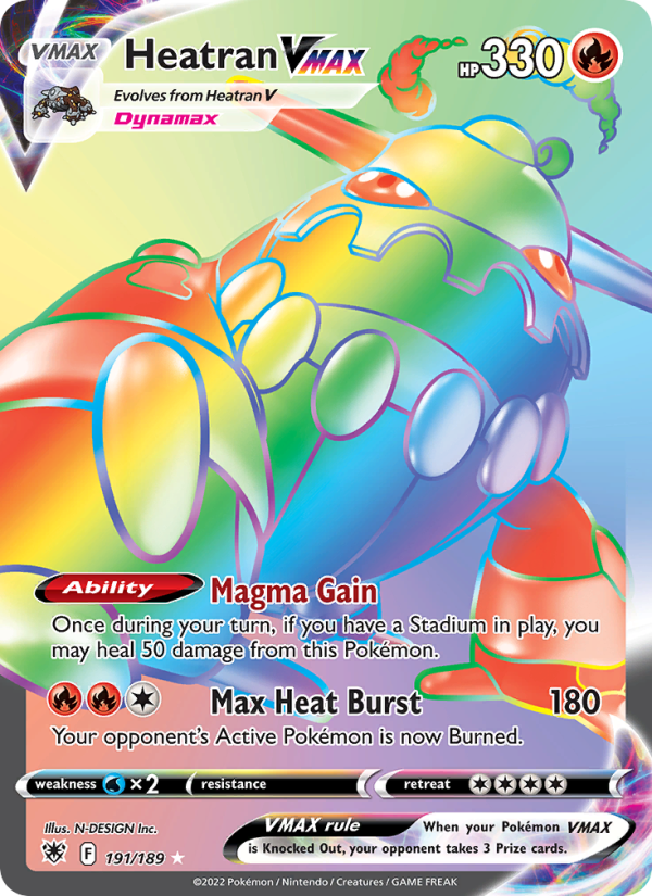 Heatran VMAX Secret Rare (191/189) swsh10