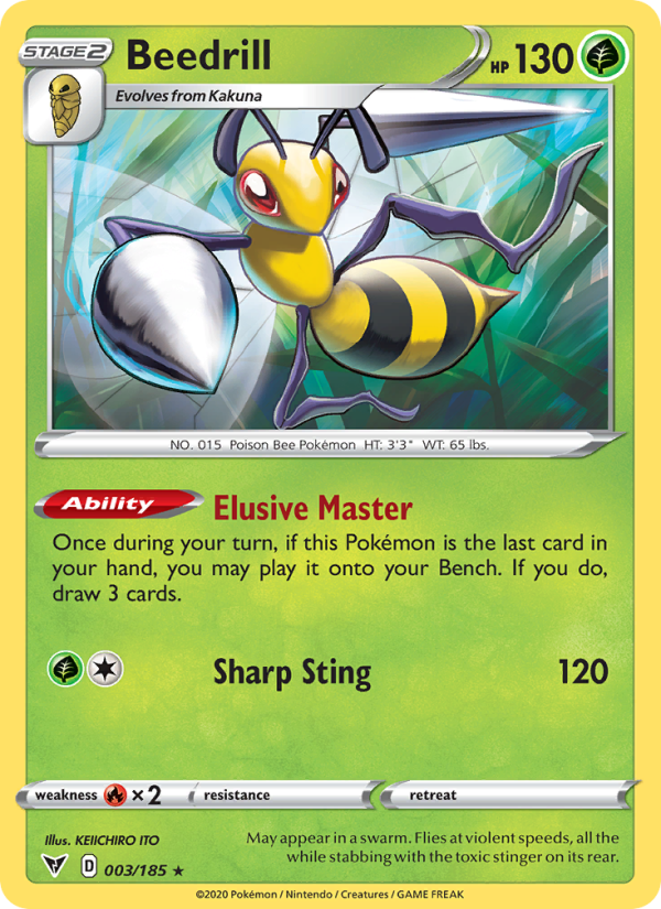 Beedrill Rare (3/185) swsh4
