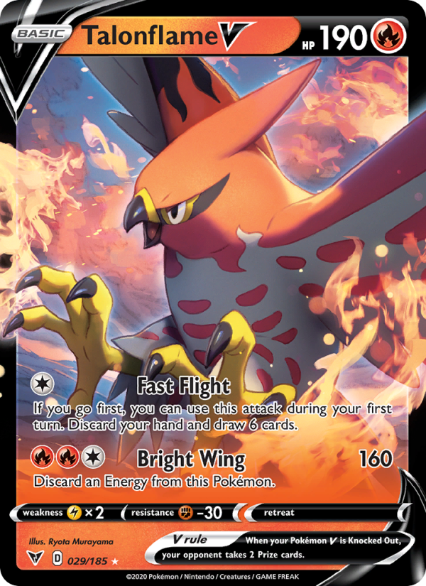 Talonflame V Holo Rare V (29/185) swsh4