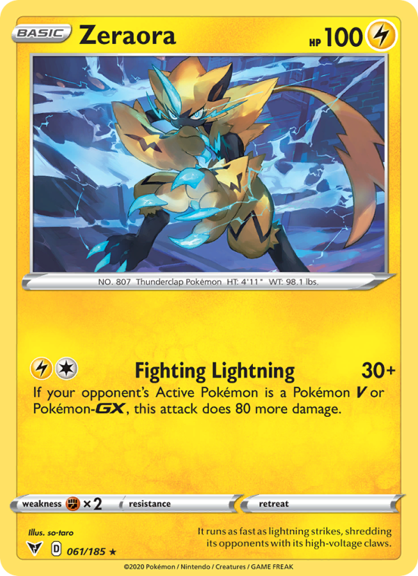 Zeraora Holo Rare (61/185) swsh4