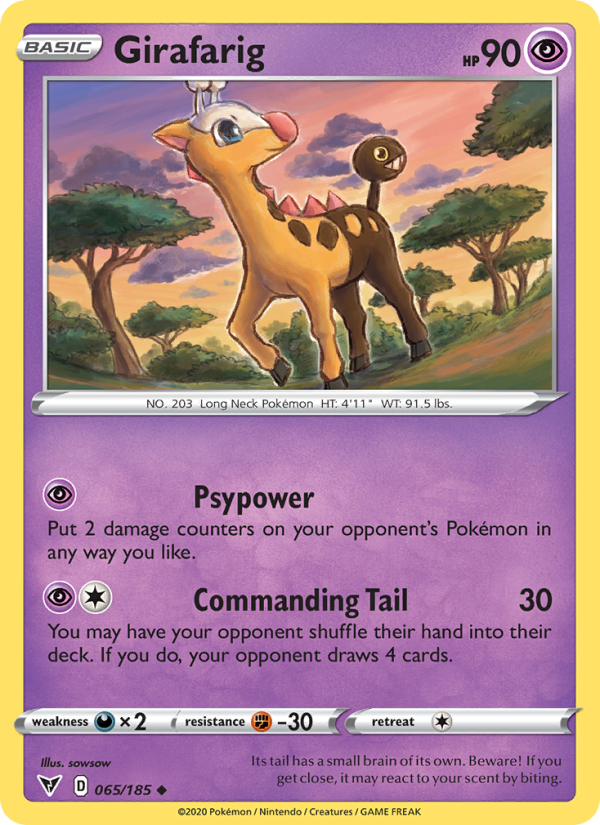 Girafarig Uncommon (65/185) swsh4