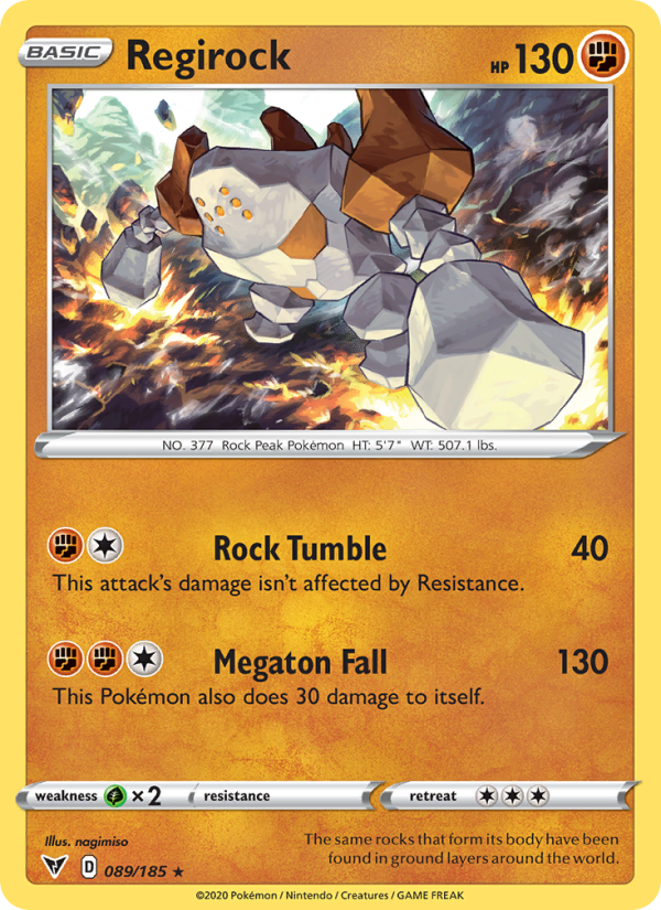 Regirock Holo Rare (89/185) swsh4
