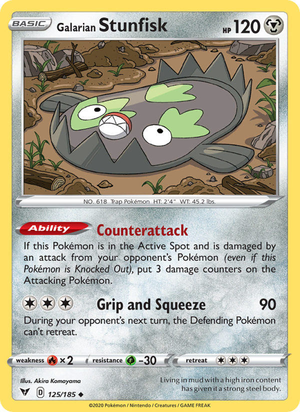 Galarian Stunfisk Uncommon (125/185) swsh4