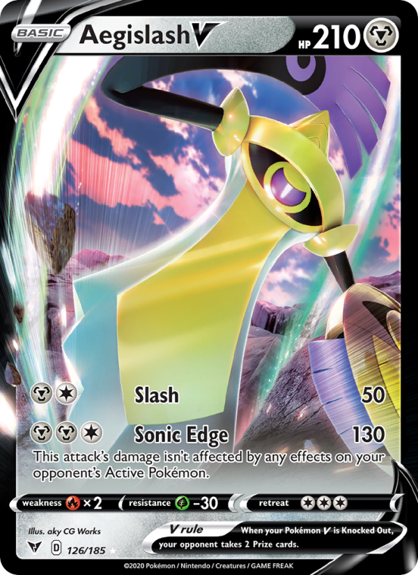 Aegislash V Holo Rare V (126/185) swsh4