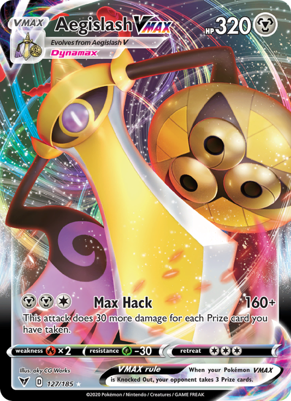 Aegislash VMAX Holo Rare VMAX (127/185) swsh4